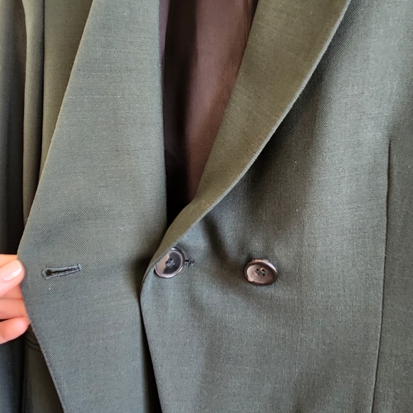 Zara Asymmetrical Green Blazer- Small - Picture 6 of 10